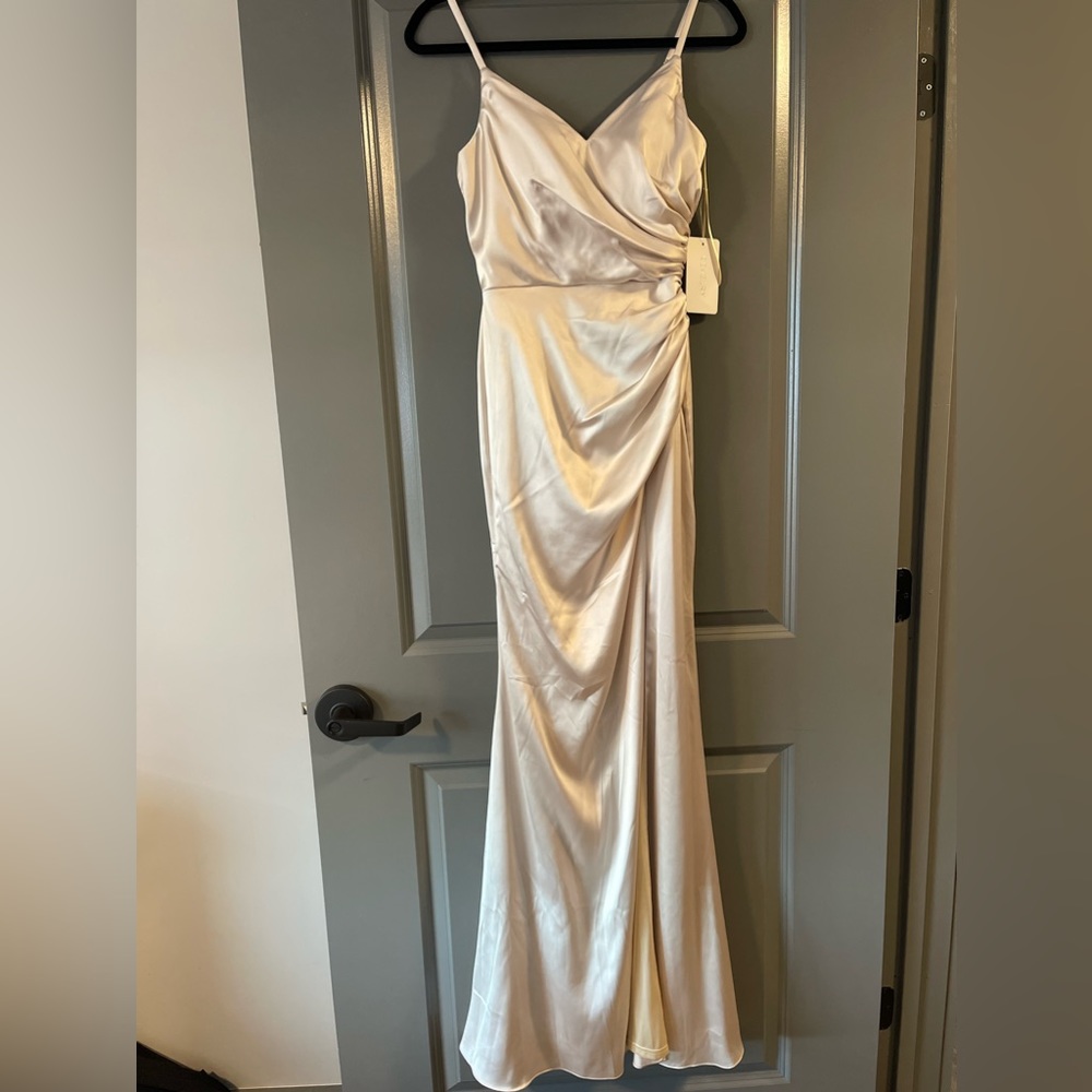 REVERLY RORY SATIN BRIDESMAID DRESS